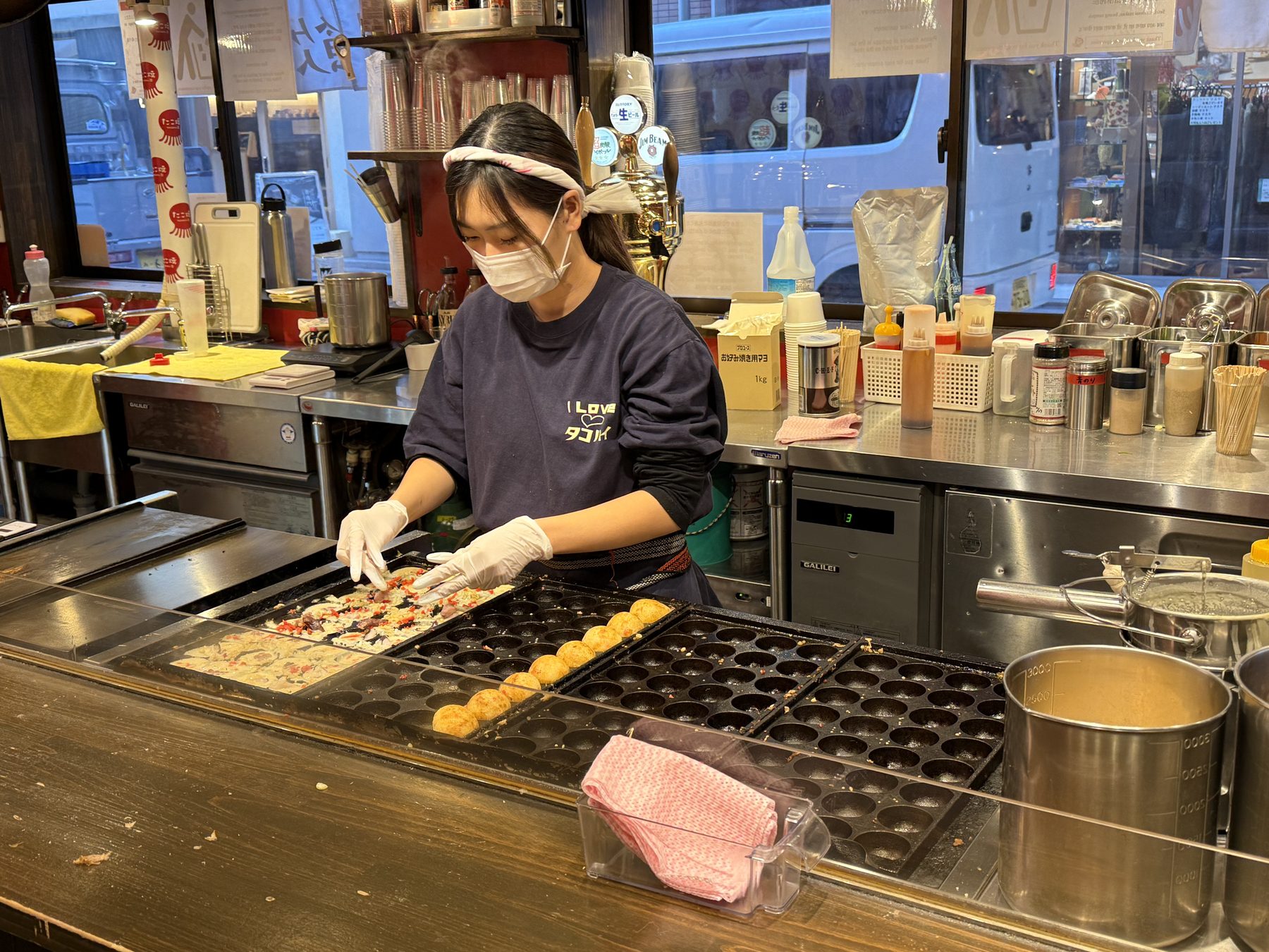 Takoyaki, made to order.