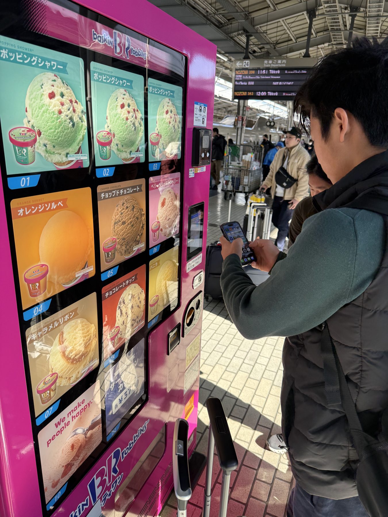 Baskin-Robbins, from a vending machine.